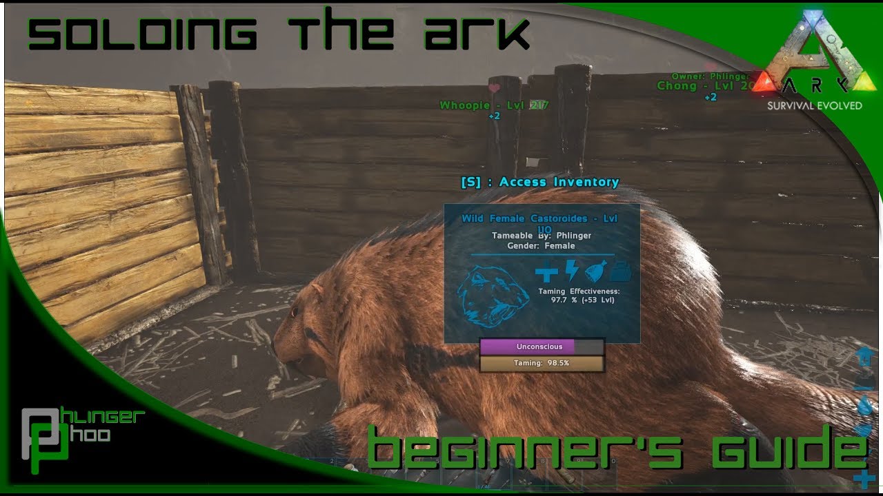 Soloing the Ark S4E13! Castoroides/Beaver Taming!