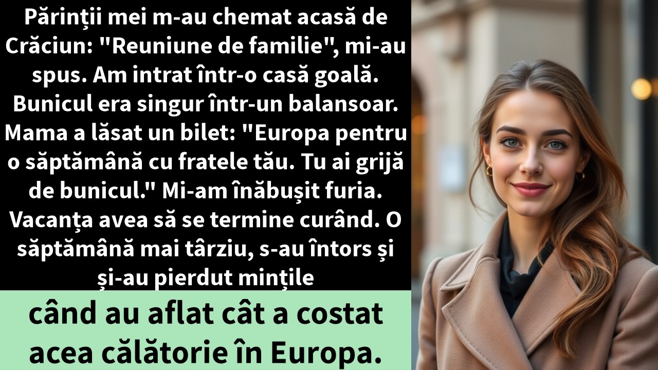 Părinții mei m-au chemat acasă de Crăciun: 