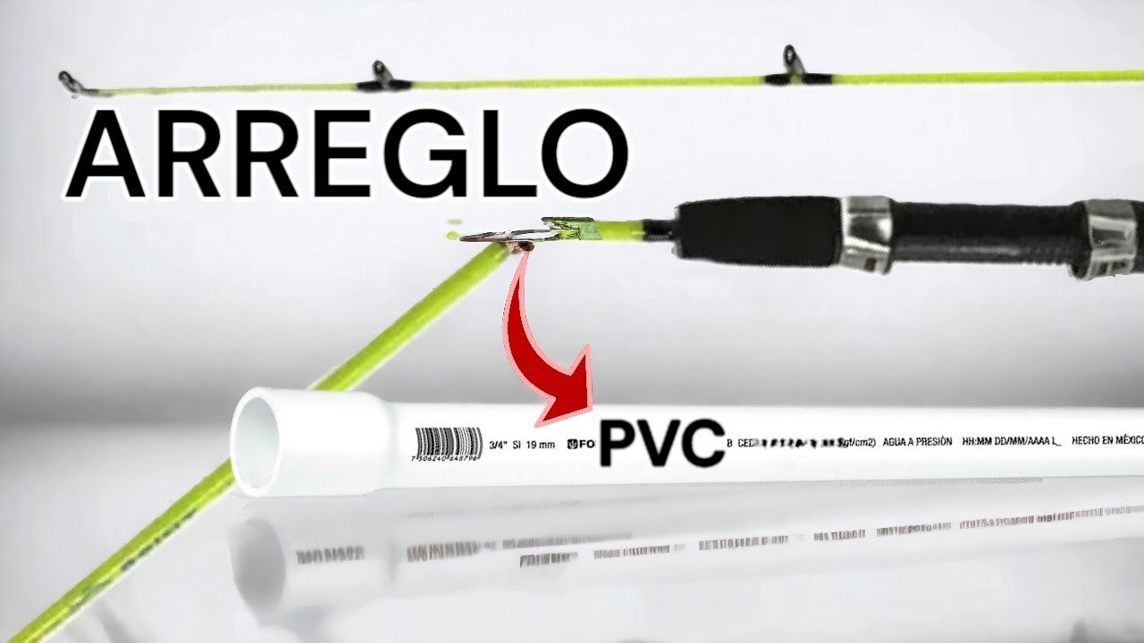 como CAMBIAR empuñadura caña de pescar con PVC HOMEMADE FISHING