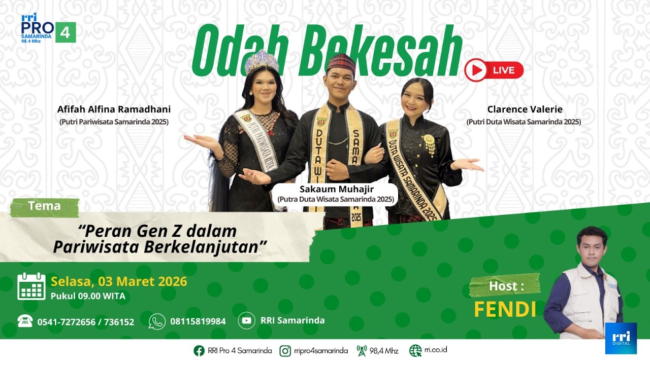 PERAN GEN Z DALAM PARIWISATA BERKELANJUTAN || ODAH BEKESAH