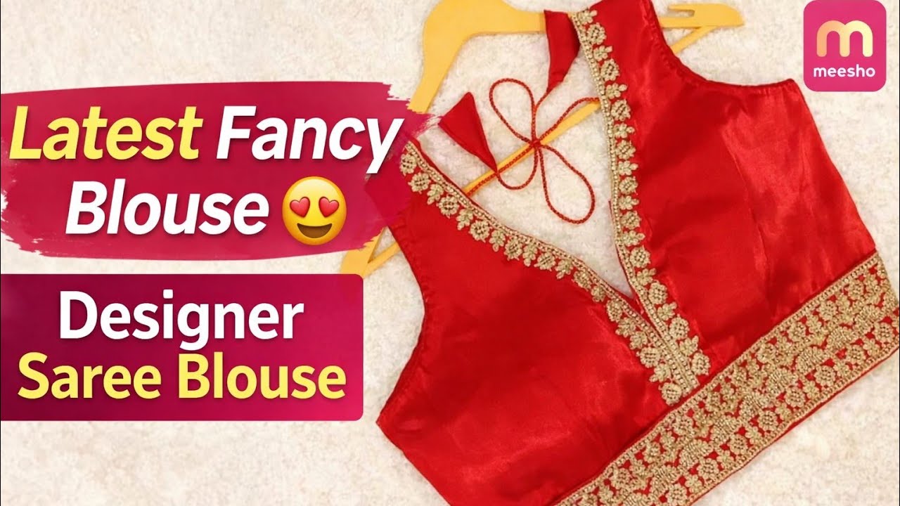 Latest Fancy Blouse Design 😍 | Red Designer Blouse for Saree | Party Wear Blouse 