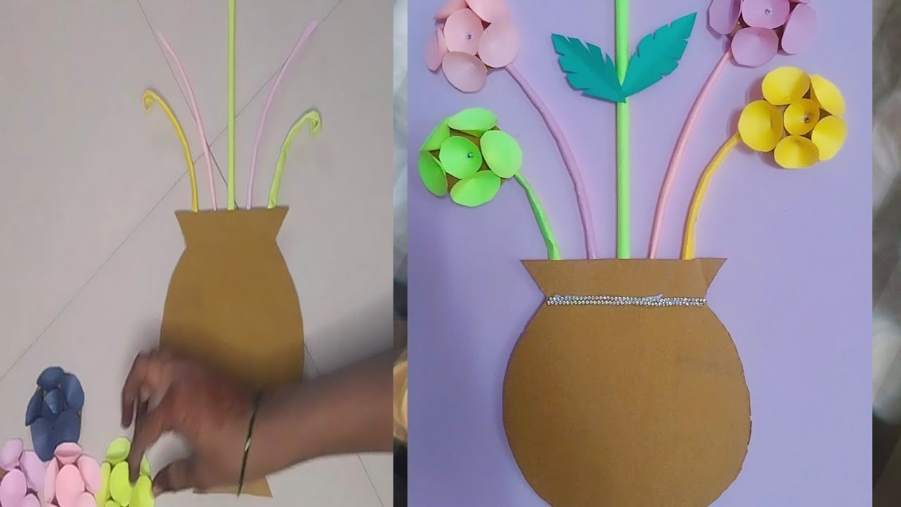 Diy paper wall decores#trending#viral#wall hanging#decoration