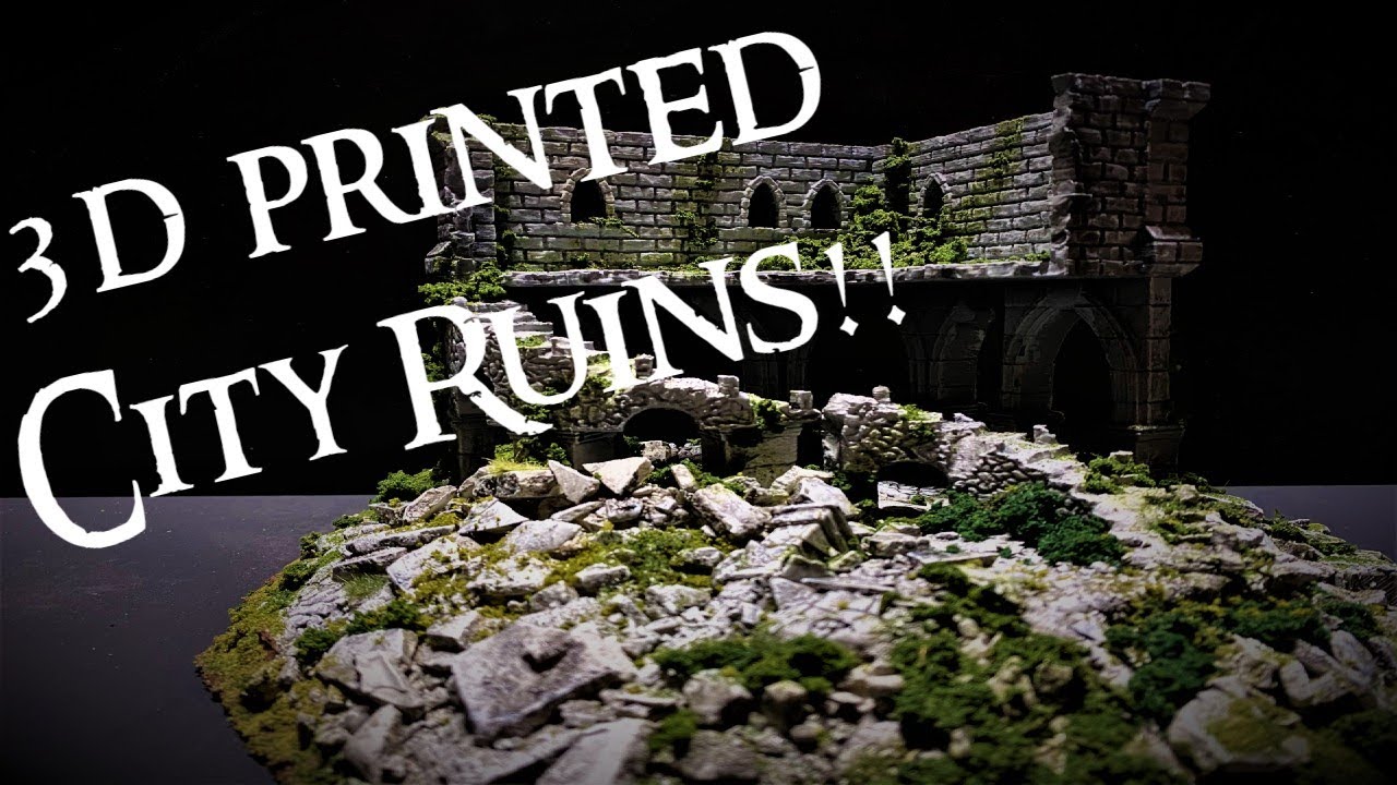 How to make 3d printed Ruins Scatter terrain