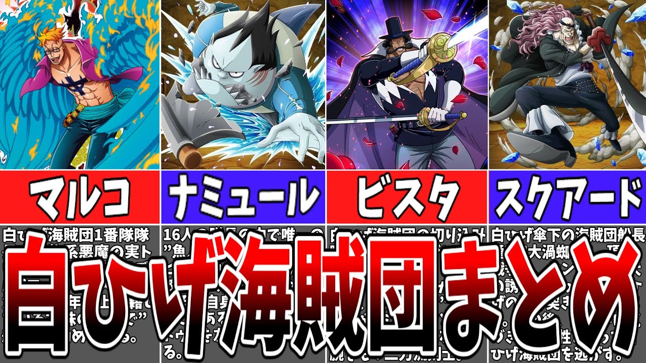 【ワンピース】2年前の作中最強！白ひげ海賊団まとめ【ゆっくり解説】
