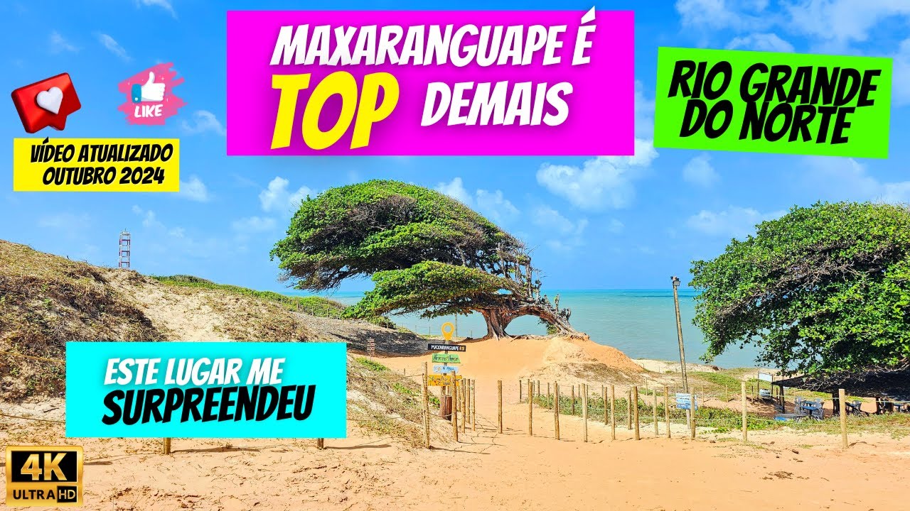 praia de maxaranguape - praia de caraúbas - barra de maxaranguape- vídeo completo com preços