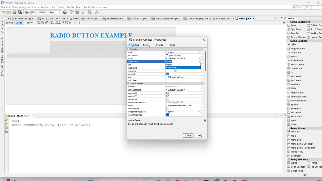 How to Use Radio Buttons in Java Swing | NetBeans IDE Tutorial for Beginners