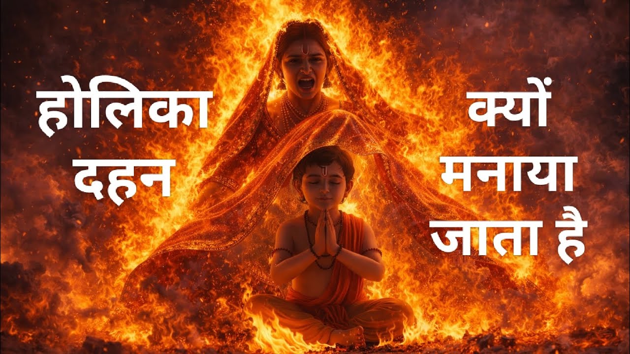 ॐ नमो भगवते वासुदेवाय नमः😊🙏🏻Holika Dahan ki Kahani: Bhakt Prahlad aur Holika ki Puri Katha🙏🏻