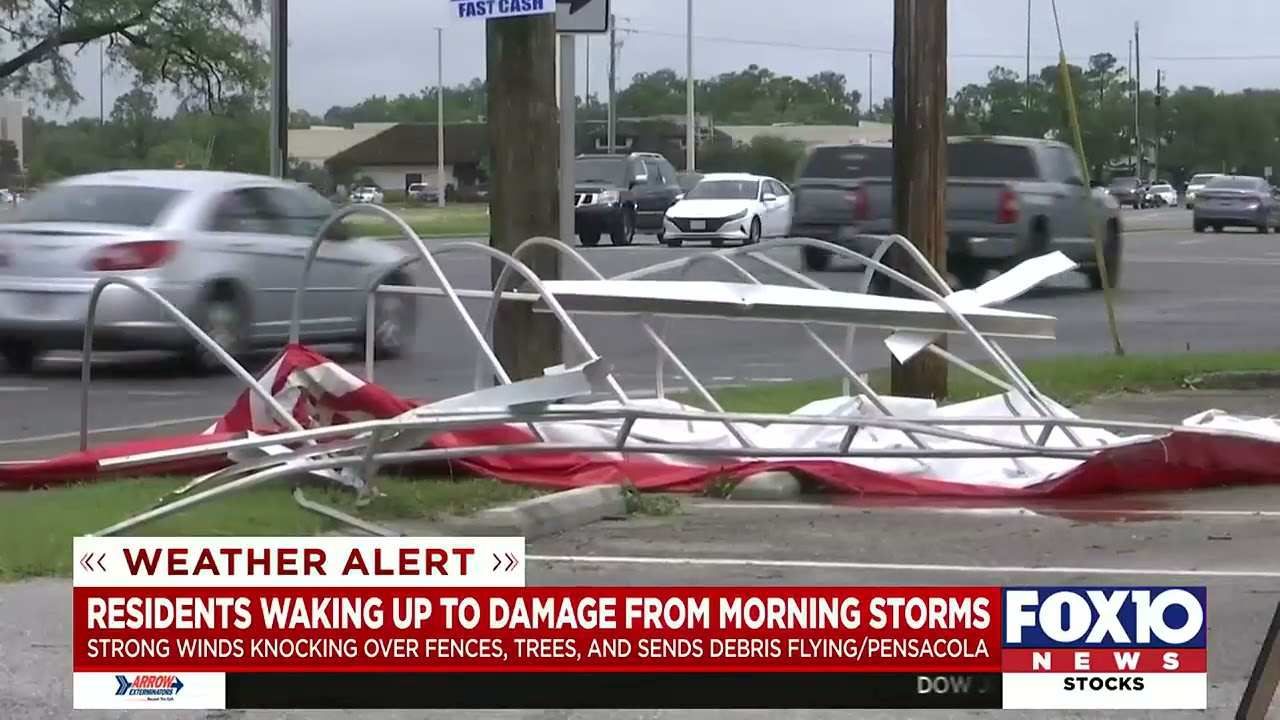 Tornado and strong storms leave damage throughout Pensacola