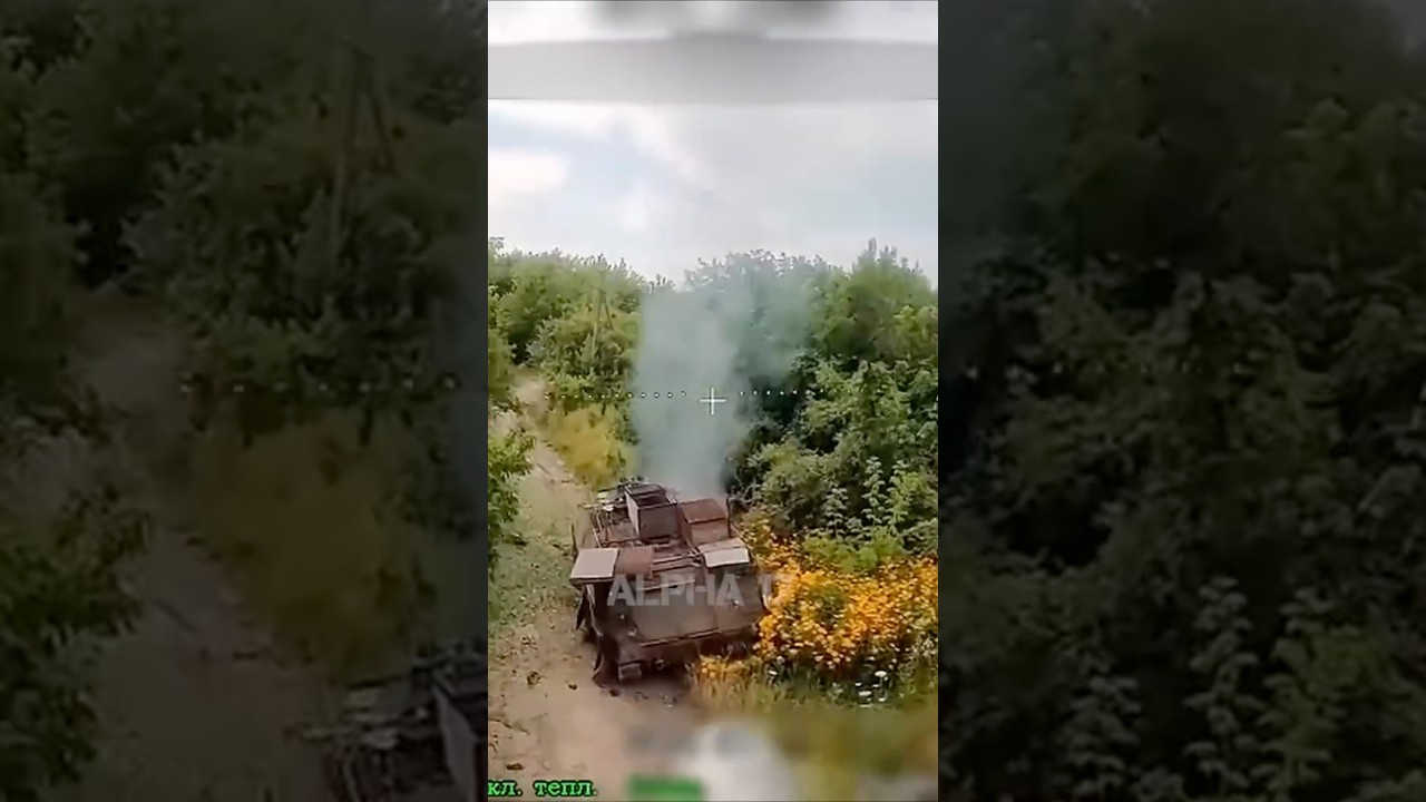 Russian Armed Forces FPV drones strike logistics routes. #Shorts