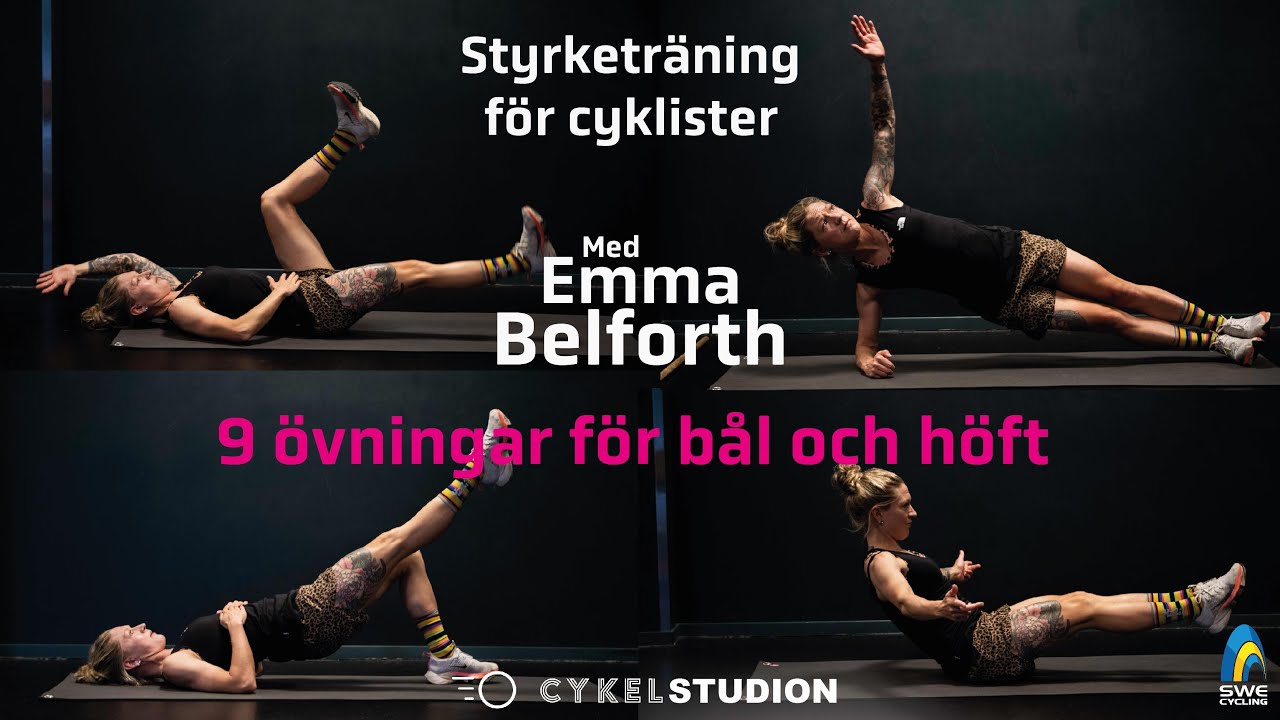 Styrketr&auml;ning f&ouml;r cyklister - Del 1 b&aring;l- och h&ouml;ft&ouml;vingarna du kan g&ouml;ra hemma