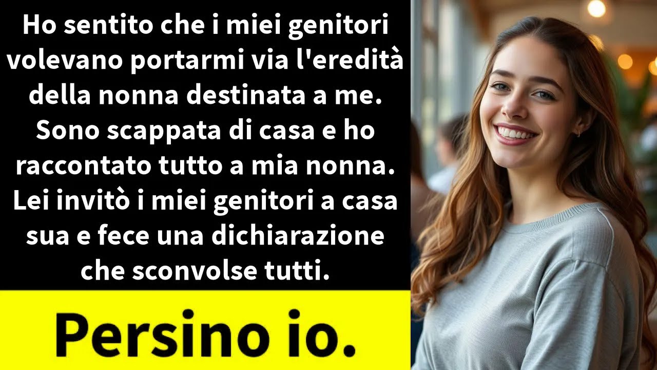 Ho sentito che i miei genitori volevano portarmi via l'eredità della nonna destinata a me.