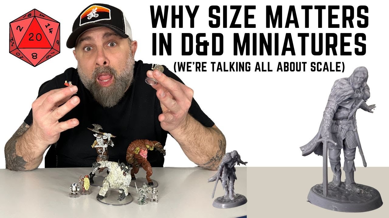 Понимание масштабов миниатюр D&D!