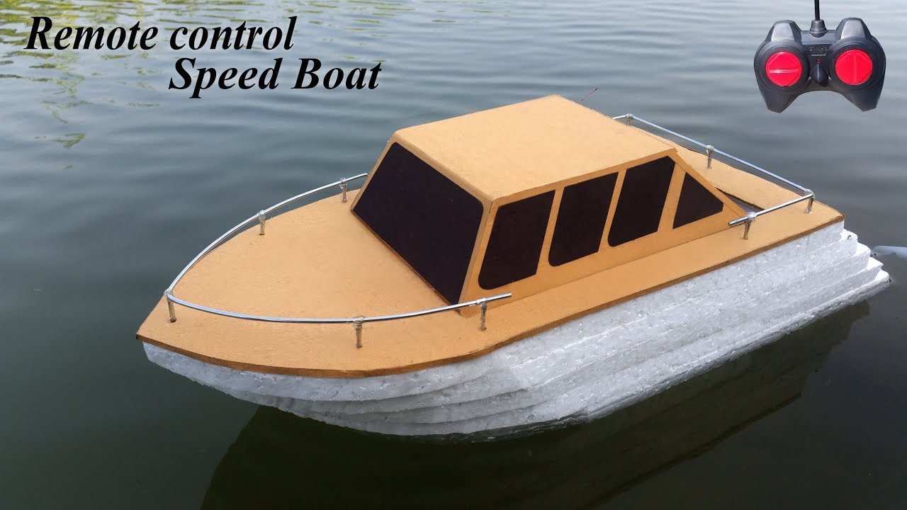 How to make a Speed Boat with Remote Control