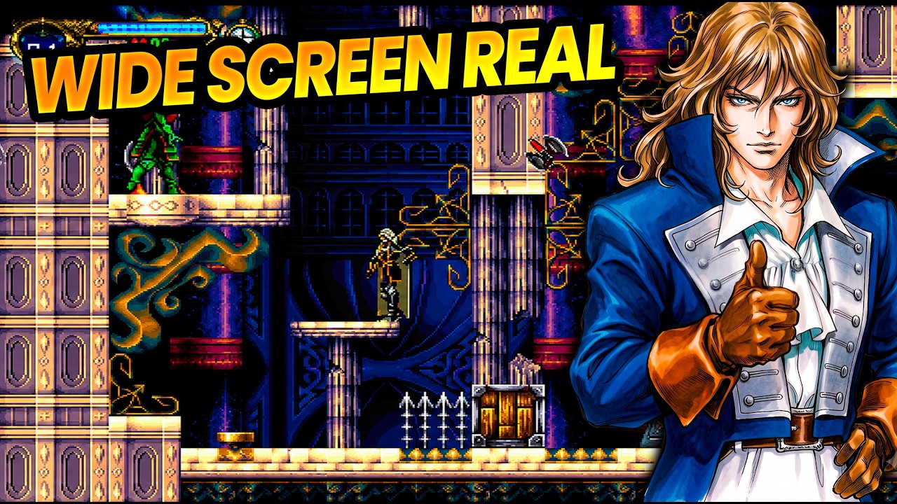 O Port Nativo de SOTN Impressiona com menu cheio de op&ccedil;oes, e wide screen belissimo!