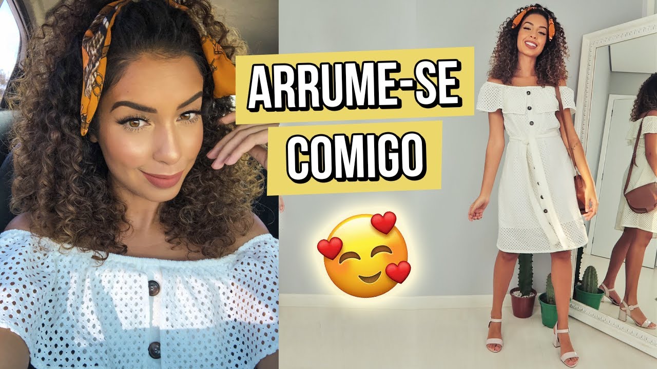 PENTEADO COM LENÇO, MAKE E LOOK PRA FOTOS. ARRUME-SE COMIGO | POR JULIANA LOUISE