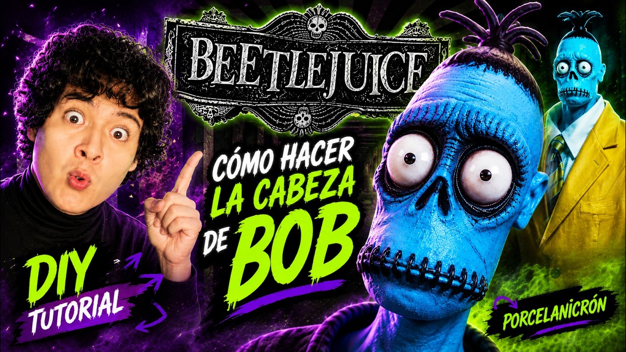 Making Bob's Shrunken Head from Beetlejuice Beetlejuice #bob #diy #shrunkenhead