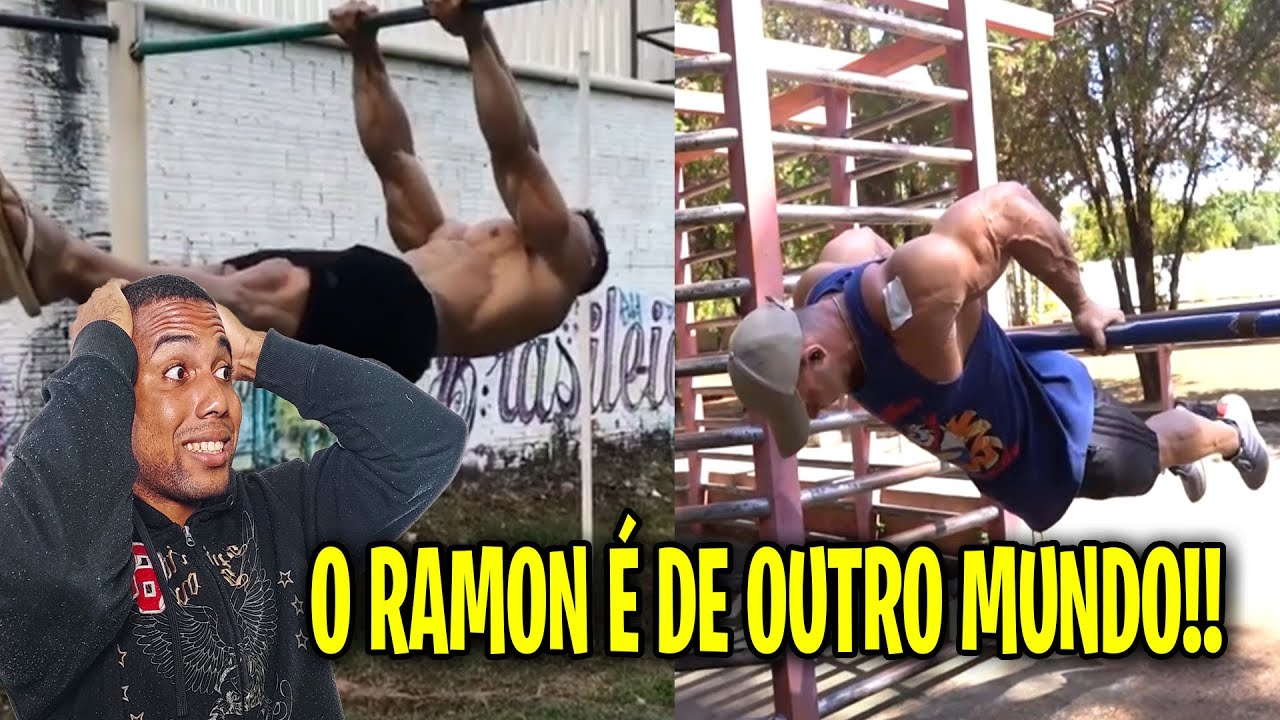 REAGINDO AO TREINO DE CALISTENIA DO RAMON DINO PRO - STREET WORKOUT