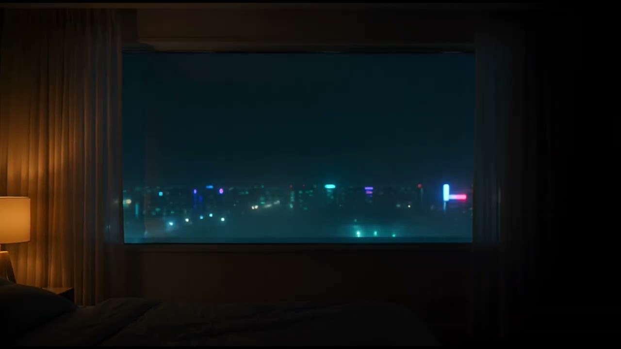 3 Hours of Rain on Window 🌧️ | Dark Room Ambience for Sleep, Study & Relax