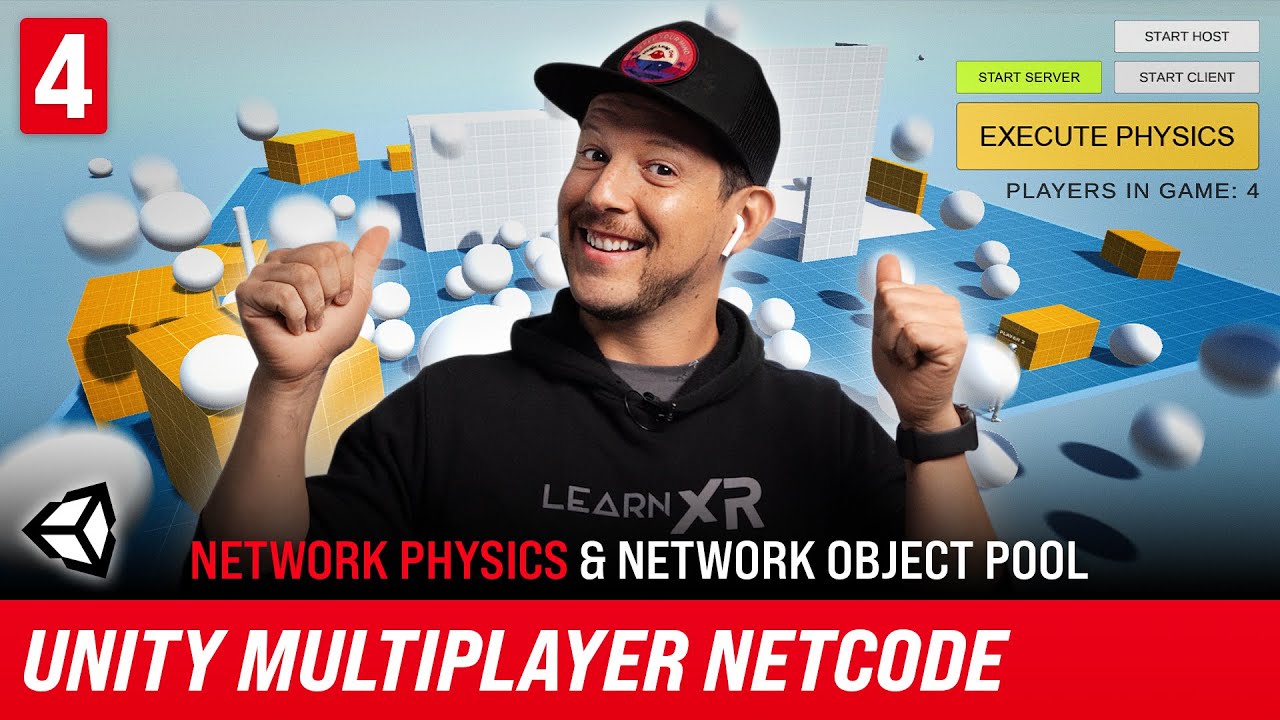 How To Make A Game With Unity Multiplayer Netcode | Network Physics And Network Object Pooling