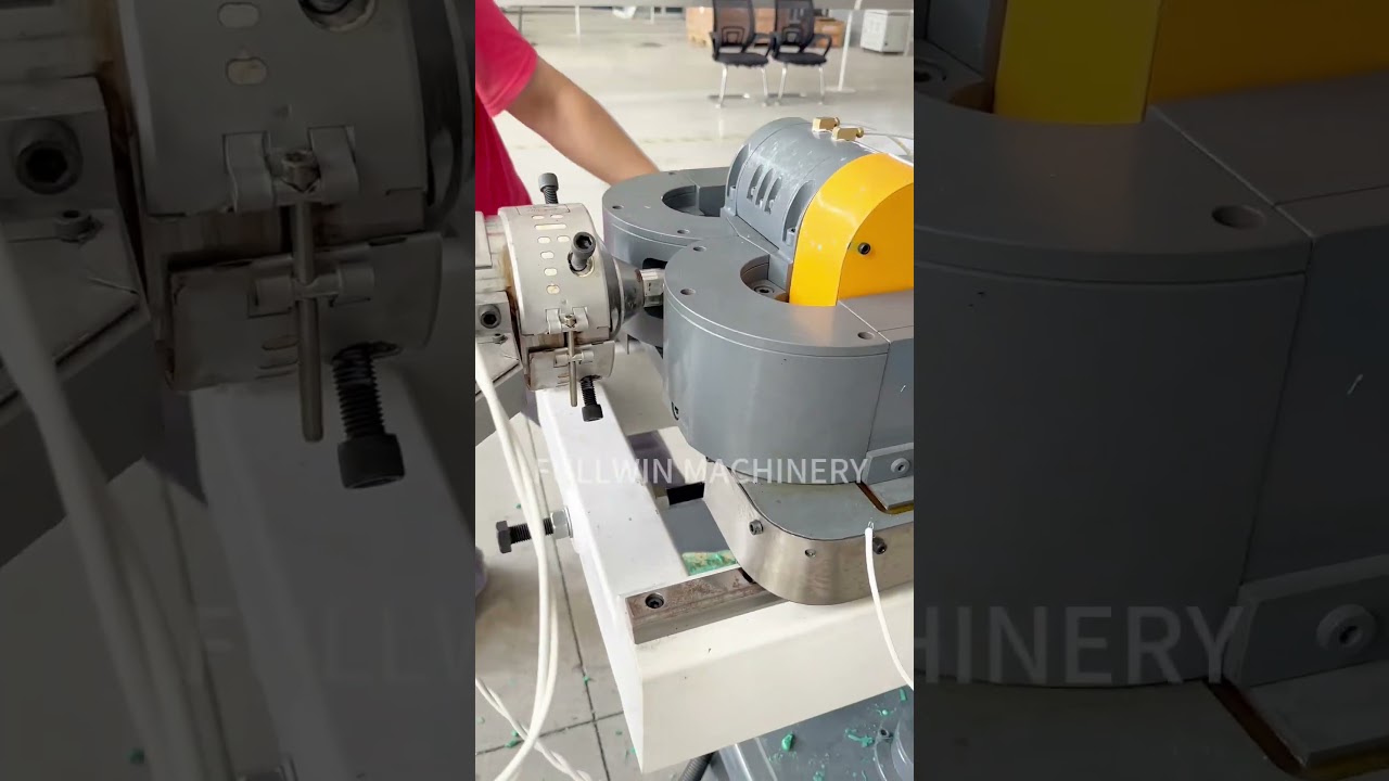 #machine #pipelining #plastic #factory #corrugated #tube Corrugated pipe production line👏👏