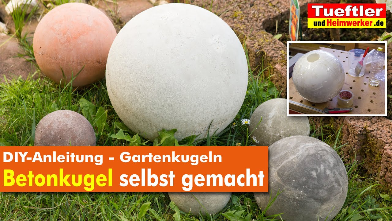 DIY Gartendeko: Betonkugeln selbst gemacht #tueftler