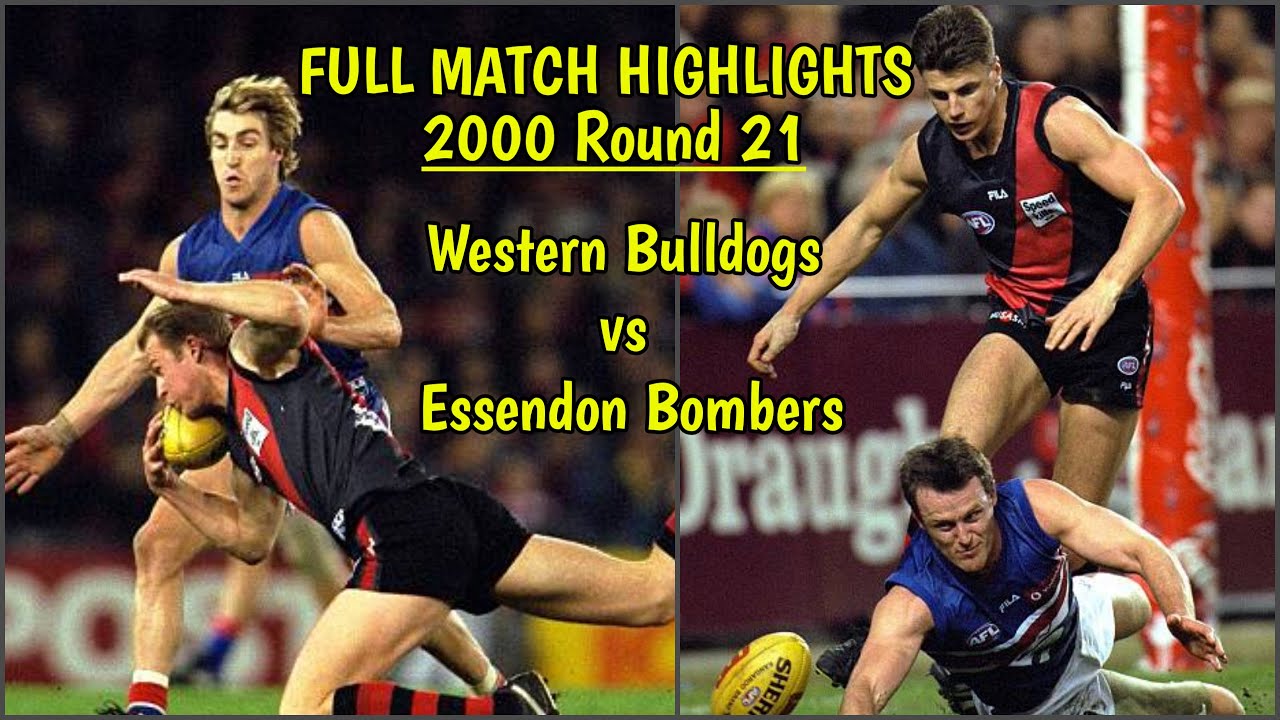 2000 Round 21 | Western Bulldogs vs Essendon | Full Match Highlights All the scores and key moments