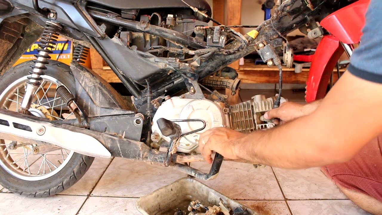 Como Tirar o Motor POP 110 do Chassis