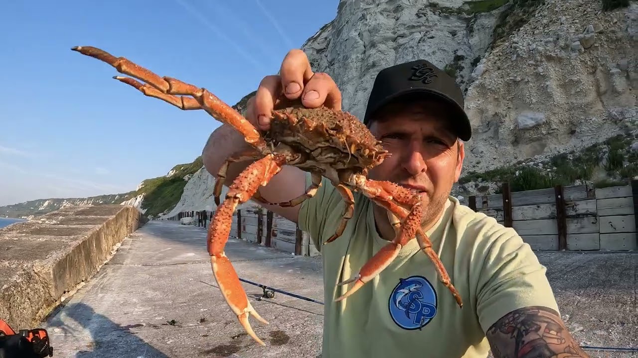 Early Morning Fishing at The Warren, Folkestone. 4K
