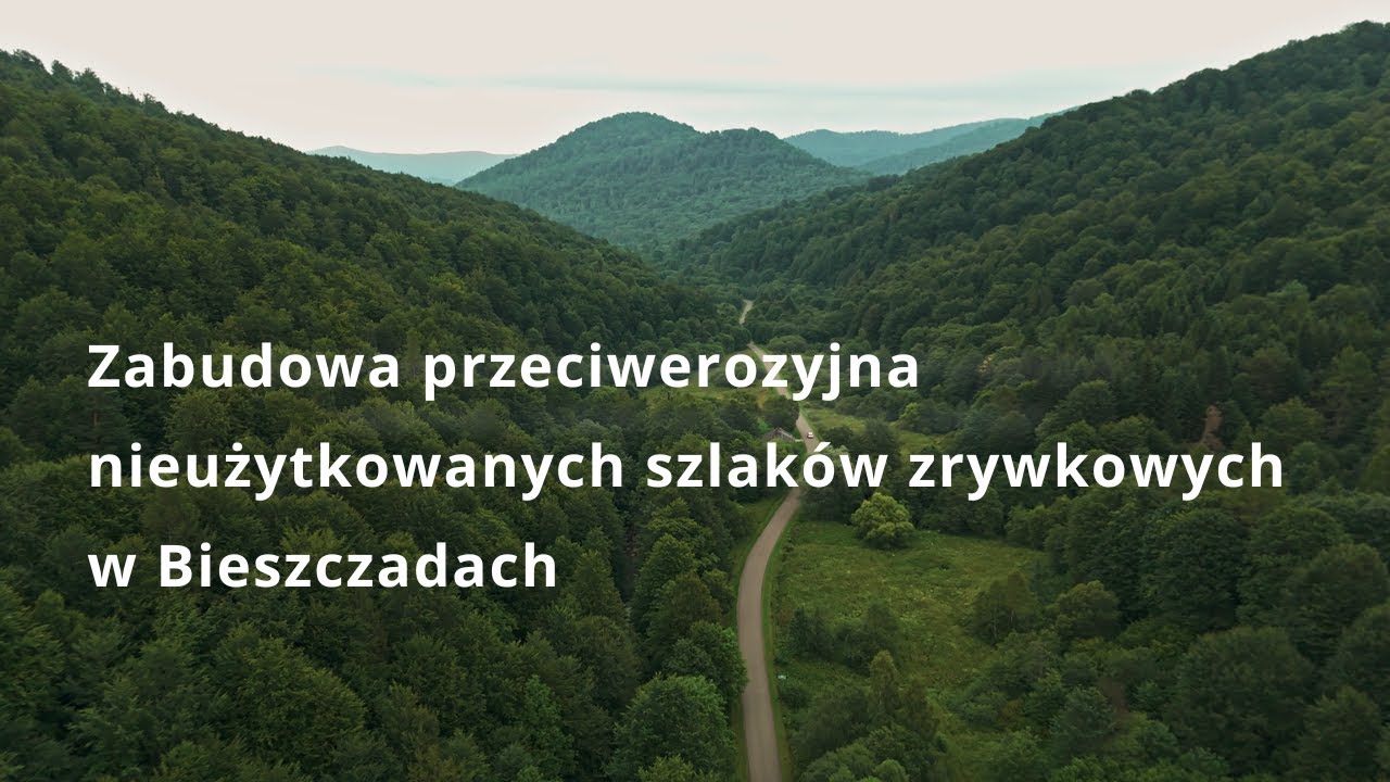Zabudowa przeciwerozyjna nieużytkowanych szlaków zrywkowych w Bieszczadach