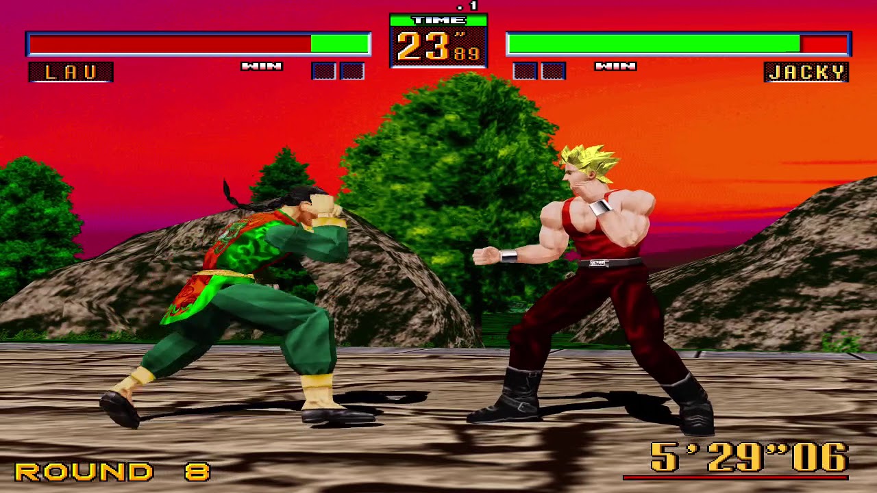 Virtua Fighter 2 Lau Playthrough