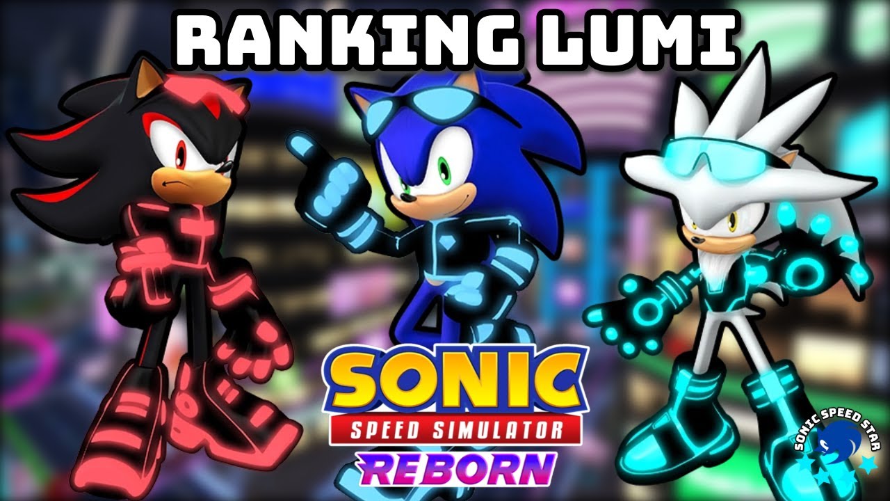 Ranking EVERY Luminosity Skin in Sonic Speed Simulator