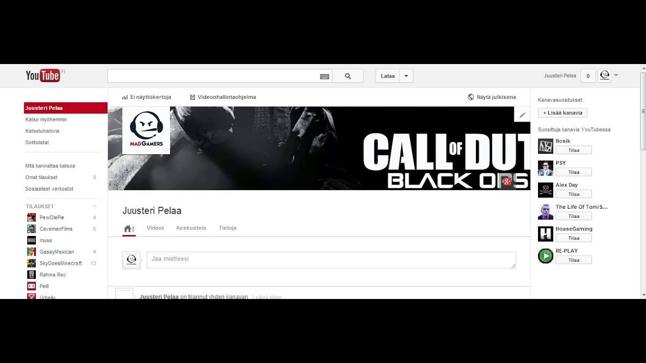 Just telling about the channel
