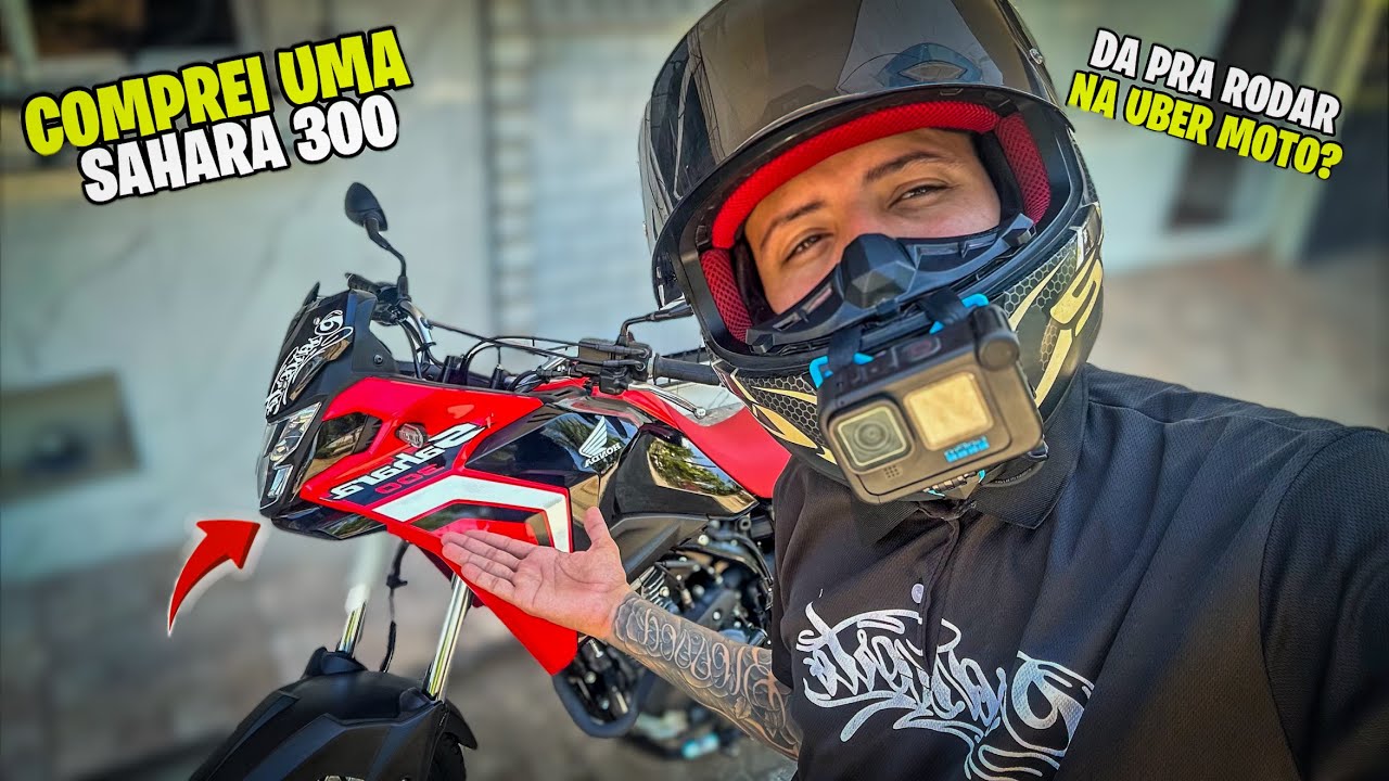 COMPREI UMA SAHARA 300 PRA RODAR NA UBER MOTO?