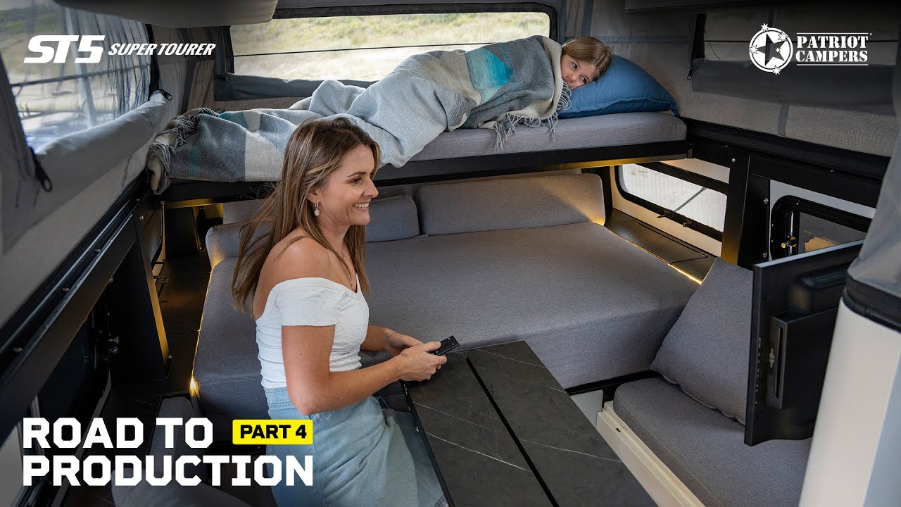 LUXE LIFESTYLE in a Camper Trailer Interior - Patriot Campers ST5 Supertourer