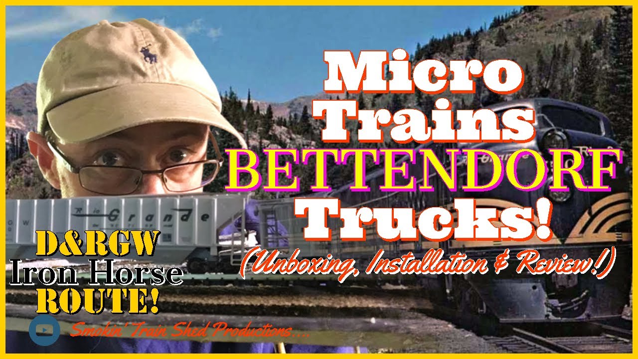 Micro Trains Bettendorf Trucks - N Scale Model Train Railroad Videos - D&RGW Iron Horse Route