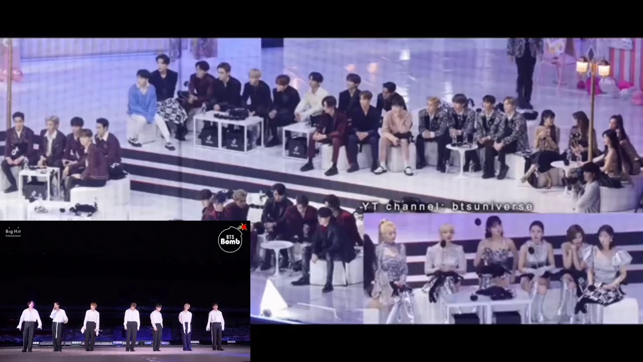 Idol reaction to BTS Life Goes On performance (Fan Made)