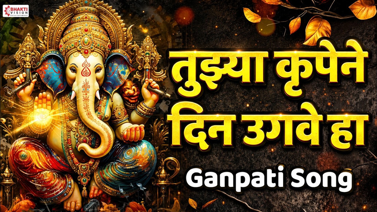 तुझ्या कृपेने दिन उगवे हा | Tujhya Krupene Din Ugave Ha | Ganpati Song Marathi | Ganesh Bhakti Geet