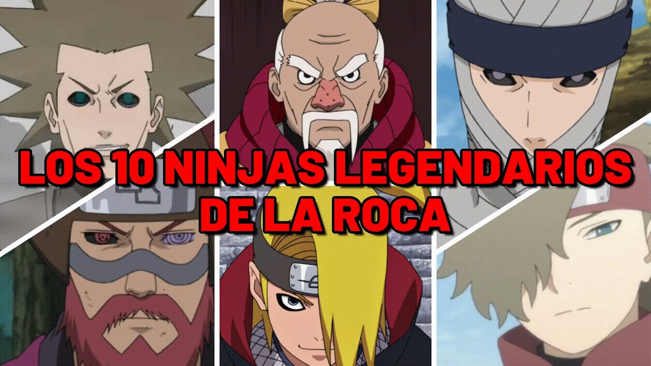 Los 10 ninjas MAS FUERTES de la aldea de la Roca (IWAGAKURE) 🍥