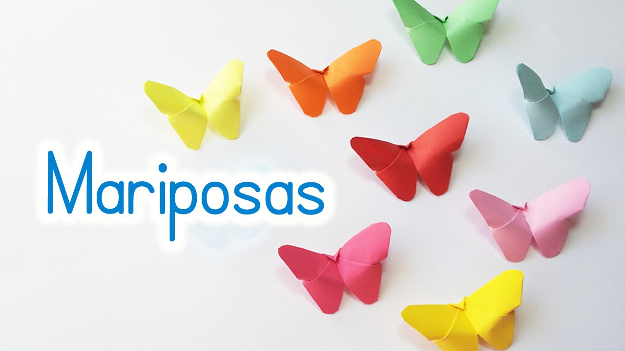 Mariposas de papel fáciles de hacer!