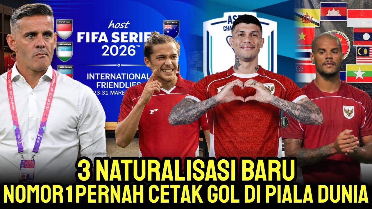 TIBA TIBA RESMI! 3 Pemain Naturalisasi Baru Timnas Indonesia Akan Debut Di FIFA Series 