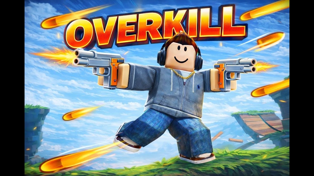 Roblox OVERKILL — the BEST SHOOTER ACTION VIDEO with fast LEVELING UP