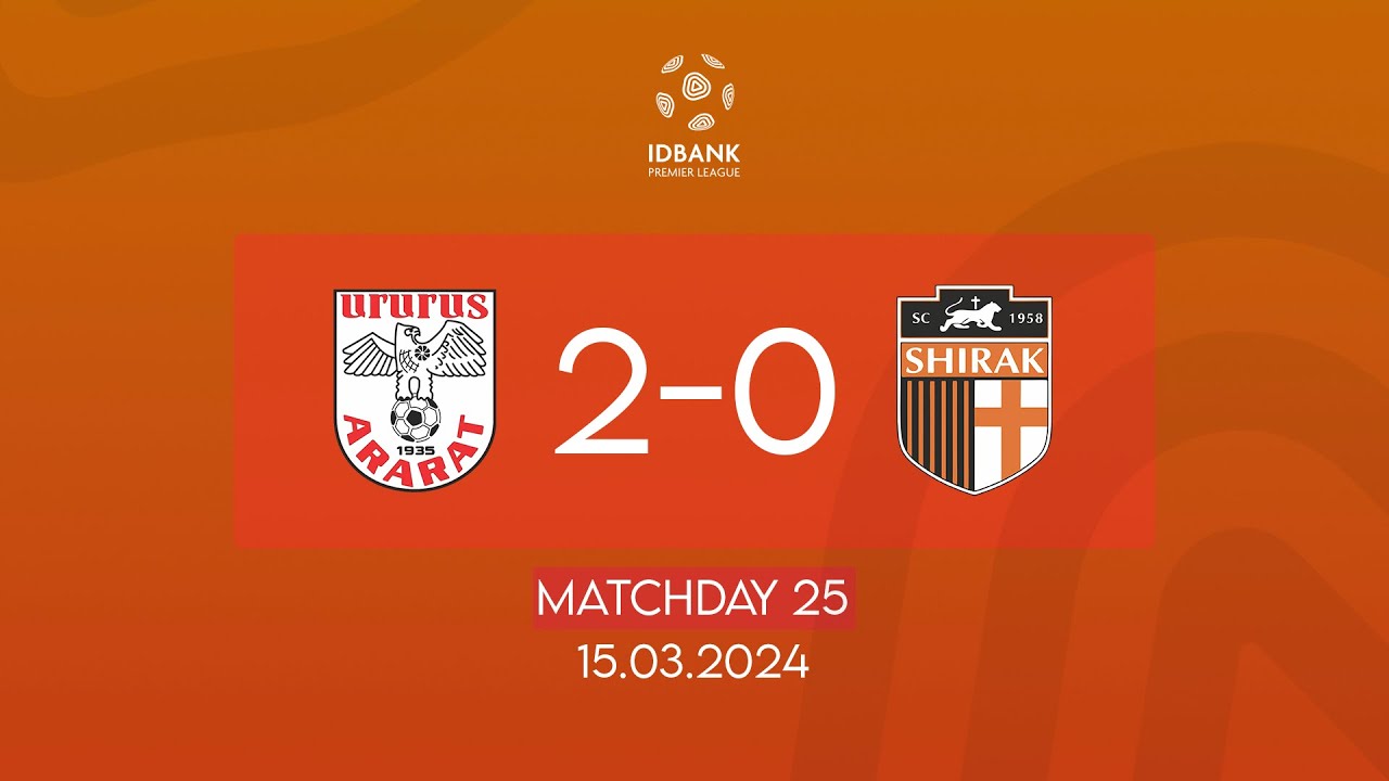 IDBank Premier League. Matchday 25. FC Ararat - SC Shirak (15.03.2024)