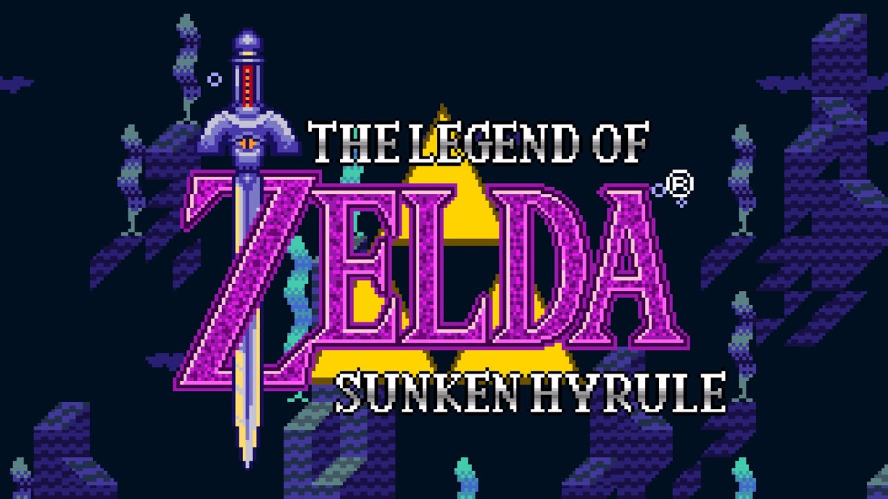 The Legend of Zelda: Sunken Hyrule (Letterbomb's ALttP Hack) - Title Screen