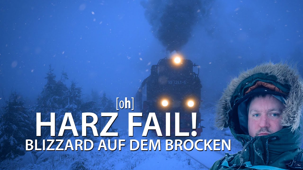 Harz Fail! Blizzard auf dem Brocken - Bodefälle gesperrt - Landschaftsfotografie im Herbst