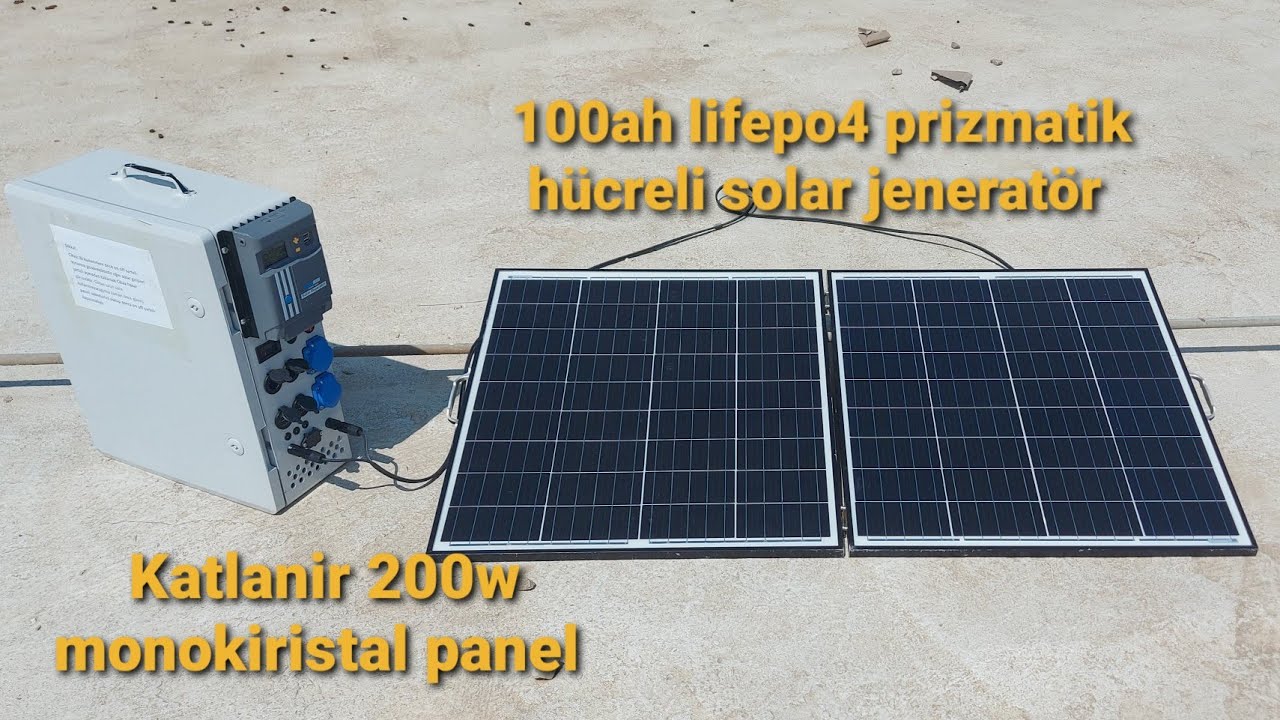 TAŞINABİLİR PORTATİF 1000W 10YIL ÖMÜRLÜ LİFEPO4 BATARYALI SOLAR JENARATÖR