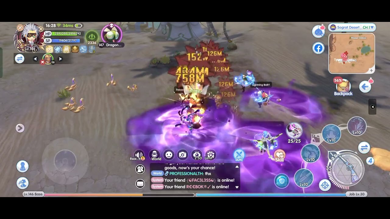 ROX gunslinger AR build -  dmg test on DF #f2pbtw #ragnarokxnextgeneration #rox