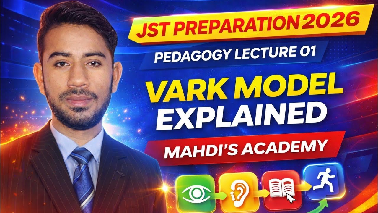 Pedagogy Lecture 01| Learning Style VARK | Junior Science Teacher Preparation 2026
