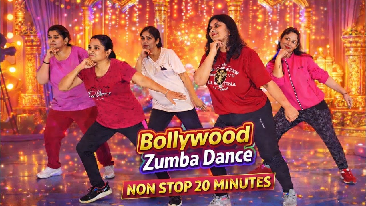 Bollywood Zumba Fitness Dance | Non Stop 20 Minutes Fat Burn Workout | Enjoy Every Moment 💃🔥