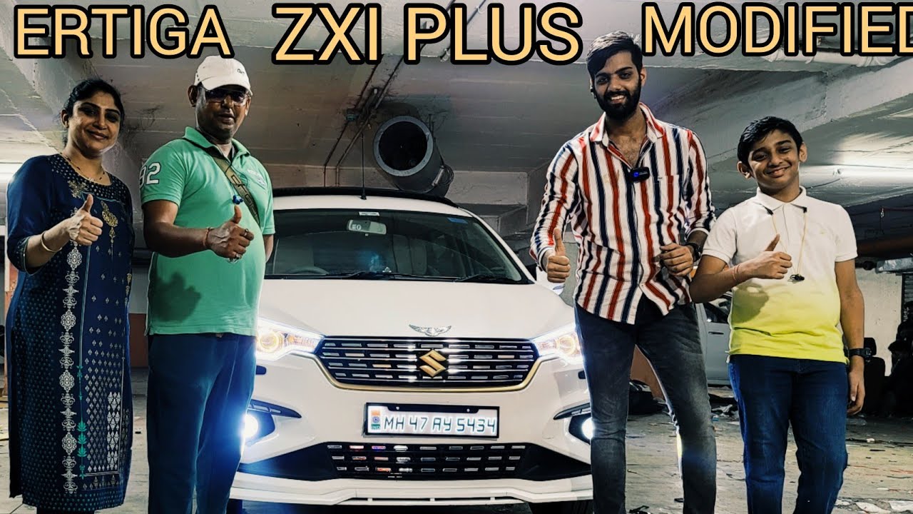 ERTIGA ZXI PLUS MODIFIED WITH LASER FOG LAMPS|MONSTER HEADLAMP|GALAXY TAILLAMS📞9820187037