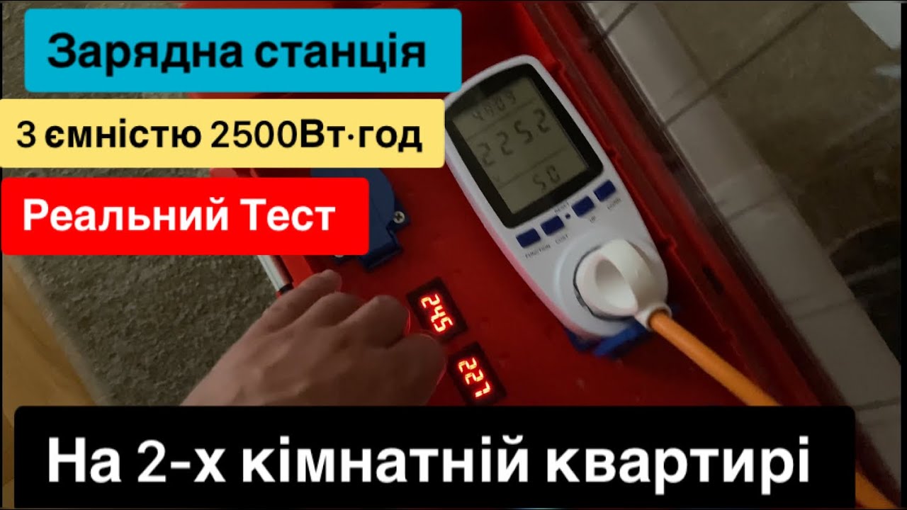 Портативна зарядна станція на 2500Вт·год Тест на живленні двох кімнатної квартири